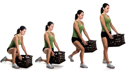 Proper lifting technique for back pain